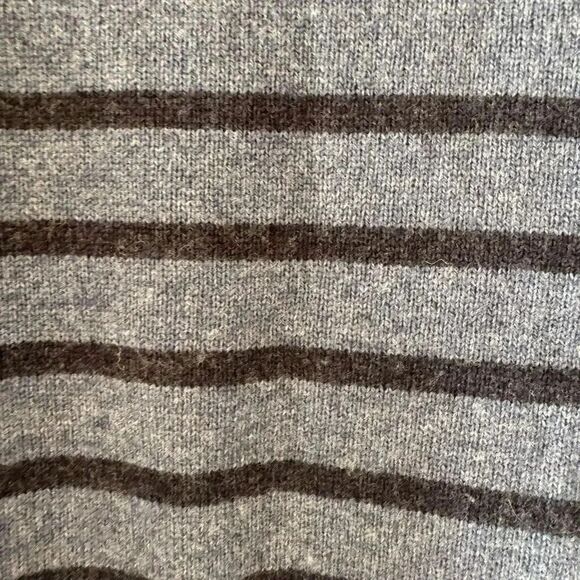Peter Millar Striped Quarter-Zip Mock Turtleneck Sweater Merino Wool SZ XL #2320 - Picture 11 of 12